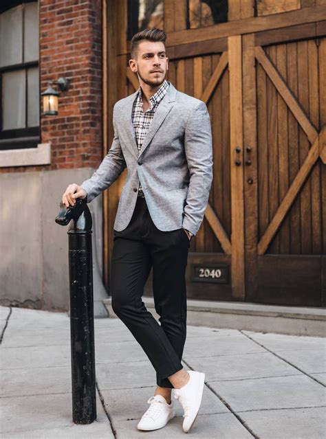 dark grey blazer black jeans.